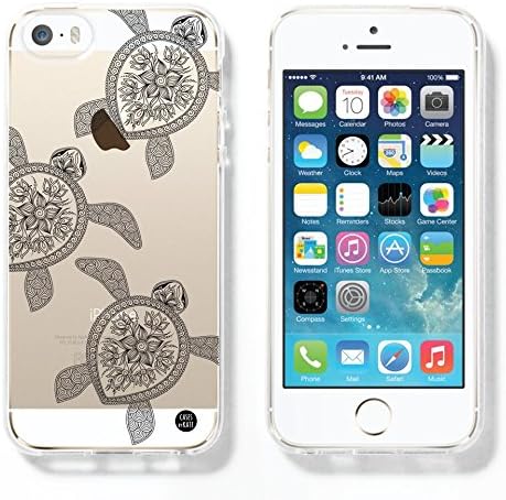 Henna Turtles Transparent Clear TPU Plastic Case for iPhones 6Plus/6sPlus