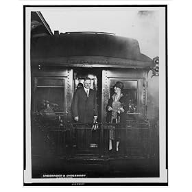 Historic Print (L): Hoover off to recieve [sic] notification after parley with Coolidge / Underwood & Underw