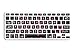 DHZ Rose Hear with Big Font Black Keyboard Cover Skin for MacBook Air 13 and MacBook Pro 13