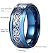 King Will 8mm Sliver Dragon Scale Tungsten Carbide Ring Purple Carbon Fibre Inlay Wedding Ring Comfort Fit 10