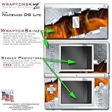 Ripped Metal Fire WraptorSkinz Skin kit fits Nintendo DS Lite (DS LITE NOT INCLUDED)