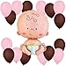 Girl Baby Balloon Kit (Pink and Brown)
