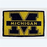 Michigan Wolverines NCAA Bleached Welcome Mat (18x30)