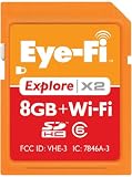 Eye-Fi Explore X2 8 GB SDHC 802.11b/g/n Wireless Flash Memory Card