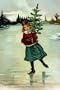 Buyenlarge 22223-9CG28 Christmas Ice Skate 28x42 Giclee on Canvas