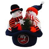 12" NHL New York Islanders Plush Top Hat Christmas Table Decoration
