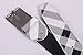 Belts for Men, CrystalMX US Belts Buckle Fashion Leather Smooth Striped Belt with A Hole Puncher for Men, White
