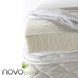 NOVOpure Natural Talalay Latex Topper, Twin