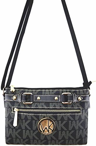 Wendy Keen Fashion Women Messenger Bag Ladies &amp; Girls Cross Body Travel Shoulder Purse Satchel Black