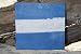 J NAUTICAL RUSTIC FLAG 8' X 8' - WOOD PANEL - NAUTICAL DECOR