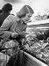 Cornell's Home Economics Student Lois Schumacher Choose Good Quality Meat in a Grocery Store Photographic Poster Print by Nina Leen, 12x16