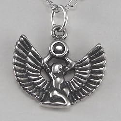 A Cute Little Isis Pendant in Sterling Silver