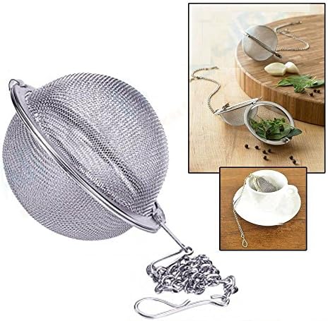 Diam 5cm Creative Tea Mesh Stainless Ball Locking Infuser Strainer Teakettles