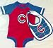 Nike Mlbp 2010 Cubs Baby Boy 12 Months, 2 Pc Outfit, Romper Bib Halloween Costume