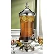 Godinger Monticello Shannon Crystal Metal and Glass Beverage, Drink, Punch, Dispenser 2.5 Gallon