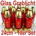 Grabkerze, Grablicht, Grableuchte, Grablampe 24cm