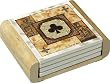 CounterArt Poker Night Design Absorbent Coasters in Wooden Holder, Set of 4