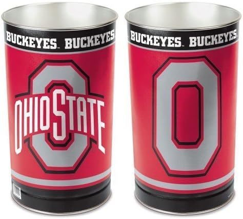Ohio State Buckeyes 15" Wastebasket Trash Can NFL Football by authentic street sign