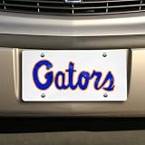 Gators Script White with Blue letters License Plate