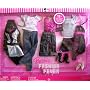 Barbie Fashion Fever Doll's Cloth Assortment Set (12+ Pieces) K8495 with 3 Tops, 2 Dresses, 2 Pants, 1 Skirt, 1 Scarf, 2 Purses, 2 Eyeglasses and 3 Pairs of Shoes