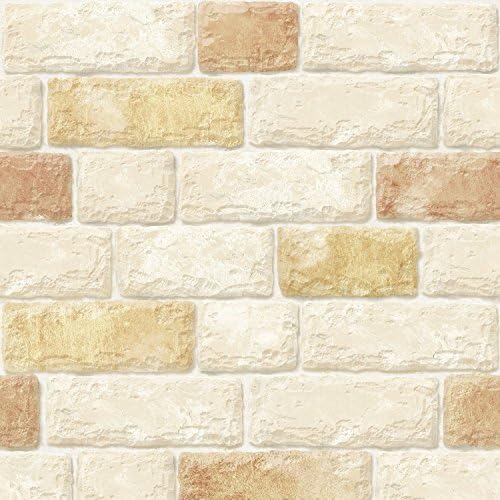 TOONILOVE brick pattern contact paper prepasted wallpaper for wall stickers self adhesive removable peel and stick DIY interior decorating home TL-HWP-21630 1.64 ft by 9.84 ft