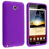 Silicone Skin Case for Samsung Galaxy Note N7000, Purple