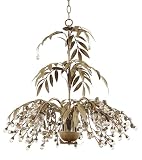 Antique Brown Fountain Leaves Chandelier