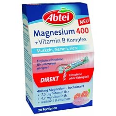 Abtei Magnesium 400 + Vitamin B Komplex Direktgranulat, 20 St�ck, 2-er Pack (2 x 44 g)