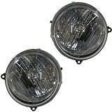05-07 Jeep Liberty Headlights Headlamps Head Lights Lamps Pair Set by Aftermarket