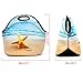 LeeVan Insulated Waterproof Portable Stretchy Children School Adult Office Lunch Tote Artwork Travel Gourmet Carry Box Food Cooler Container Carrying Neoprene Sleeve Lunch Bag - Galaxy
