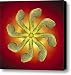 Maple tree seed pinwheel - red yellow background Canvas Print / Canvas Art - Artist James Dester