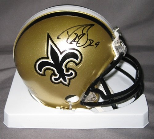 Drew Brees Autographed/Hand Signed New Orleans Saints Mini Helmet
