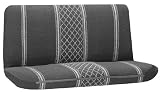 Diamond Tweed Standard Fullsize Truck Bench Seat Cover - Grey