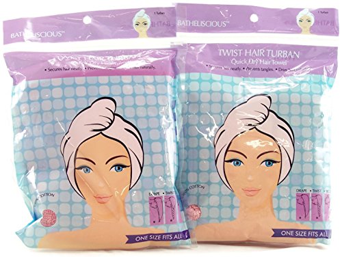 Twist Hair Turban Cotton- Pink (2- Pack)