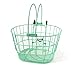 Colorbasket 02270 Powder Coated Mesh Bottom Lift-Off Steel Bike Basket, Foam Hooks, Velcro Strap, Removable, Scratch Resistant, Green, Adult (EV02270)