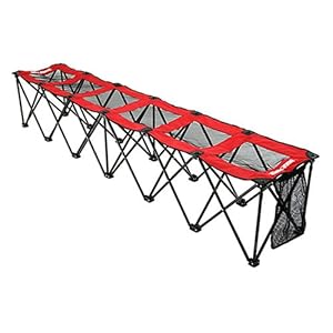 Insta-bench Sport Mesh 6-Seater Bench - Red