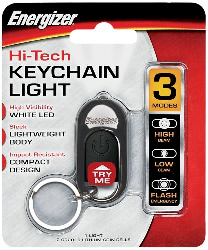 Energizer High Tech LED Keychain Light with 3 Modes