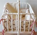 Sock Monkey 2 Piece Cradle Bedding Set