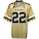 Russell Georgia Tech Yellow Jackets #22 Gold Tackle Twill Football Jersey