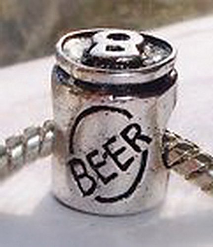 Beads Hut - Beer Alcohol Drink Party Bar Beverage Bead fits Silver European Charm Bracelets