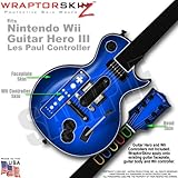 Colorburst Blue Skin by WraptorSkinz TM fits Nintendo Wii Guitar Hero III ( ....