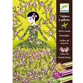 Djeco - Tableaux � pailleter - Robes � paillettes