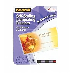 Scotch-Self-Sealing-Laminating-Pouches-LS851G-Business-Card-Size