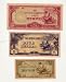 1942 Japan Occupation Of Burma Set Of 3 Banknotes