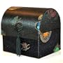 Silk Brocade Decorative Black Jewelry Box