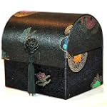 Silk Brocade Decorative Black Jewelry Box