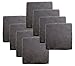 Slate Stone Coasters with Velvet Backing, Set of 8