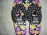 Suzy Toronto "Another Pair of Shoes" Flip Flops Size (7-8-9) Medium 1 3/4" Wedge Heel