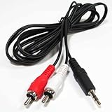 SF Cable, 12 feet 3.5mm Stereo Male to Two RCA Male Splitter Cable