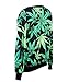 LoveLiness Fashion Sweatshirts Women's Neon Marijuana Leaf Print Sweatshirt